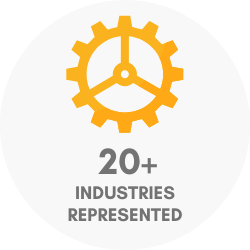 20+ industries represented
